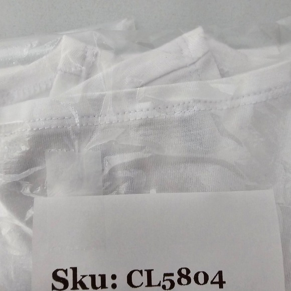 Liv by Habitat Tank Top Womens Small White Ruched Sided Long Essential - Picture 11 of 11